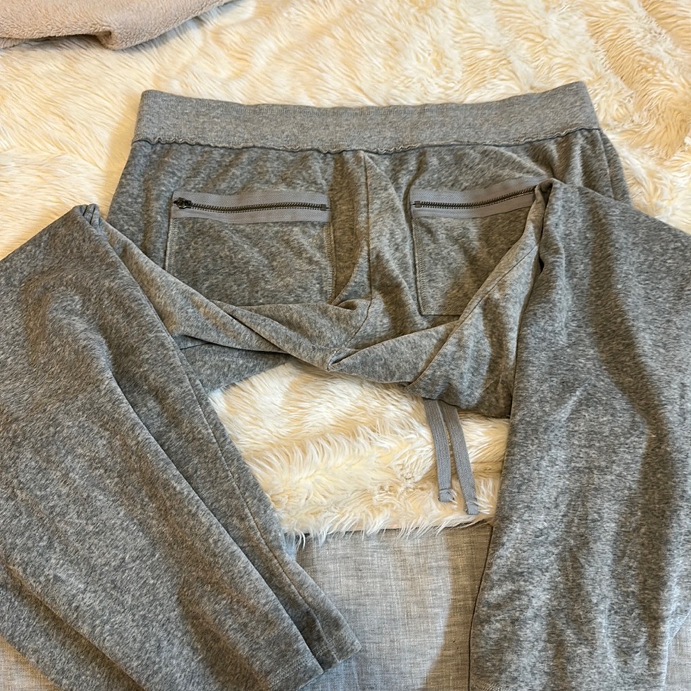 PINK distressed sweatpants L